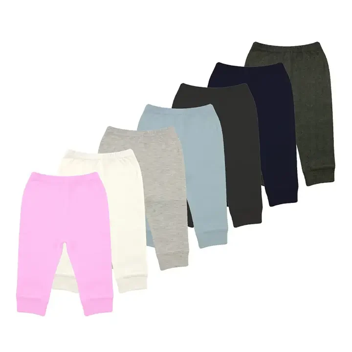 Lenam Kids Pack Of 7 Mid-Rise Joggers, Pink