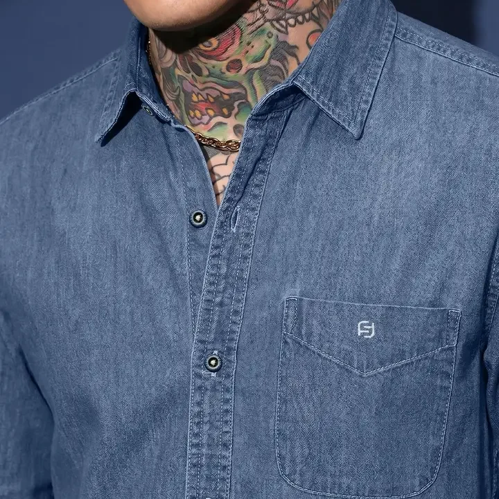 FABFARM Men Comfort Casual Shirt, Blue