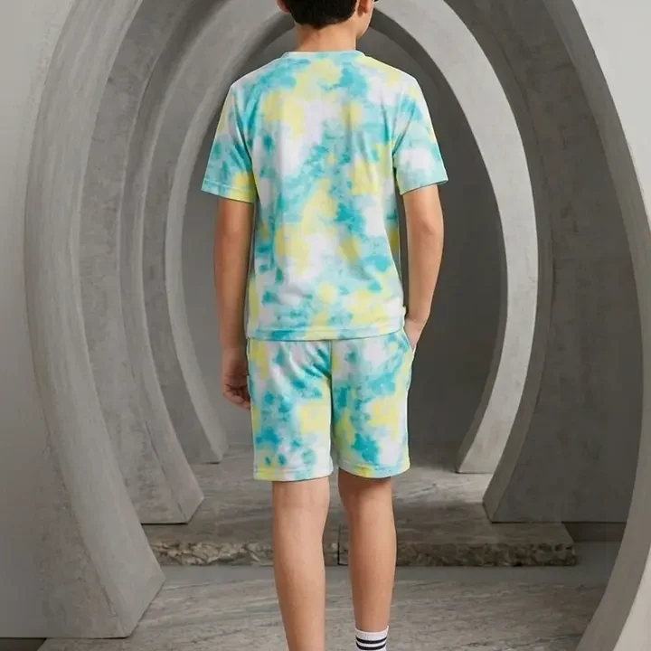 Vance Tie and Dye Dyed T-shirt with Shorts, Multi