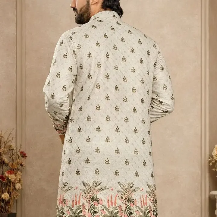 CELLUX Men Floral Printed Indie Florals Kurta, Multi