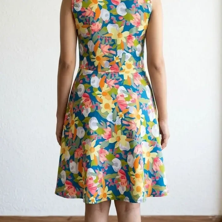 FLYING FEST Floral Print A-Line Dress, Multi